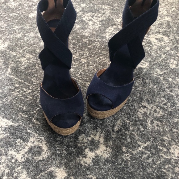 Tory Burch wedge espadrilles size 10 - Picture 9 of 11